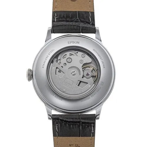 Orient RA-AK0704N Bambino Version 8 40.5mm Leather Strap Men's Watch detail view