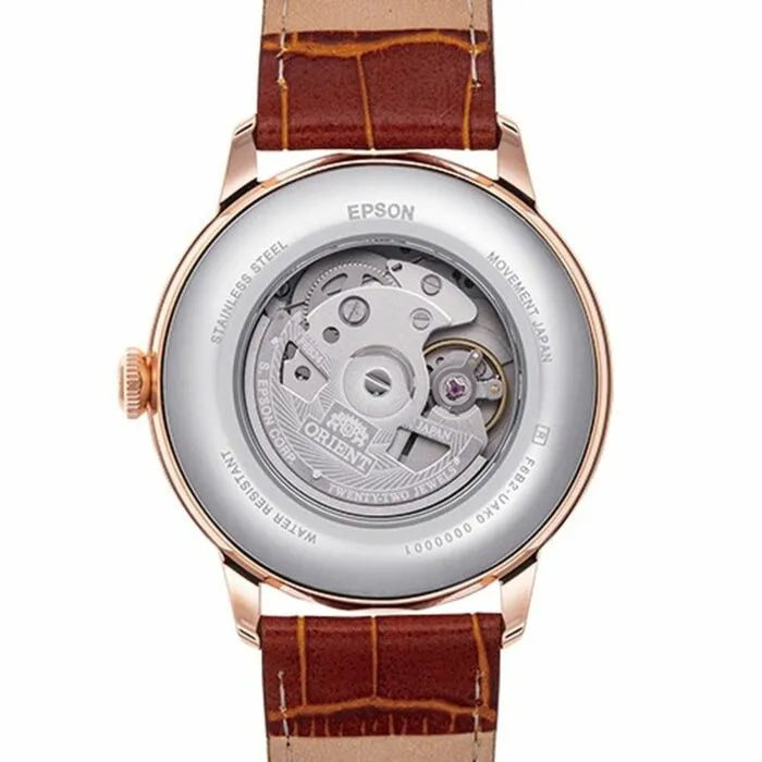 Orient RA-AK0801S Mechanical Classic 41.5mm Leather Strap Men's Watch detail view