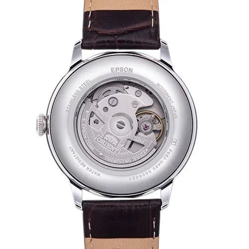 Orient RA-AK0803Y Mechanical Classic 41.5mm Leather Strap Men's Watch detail view