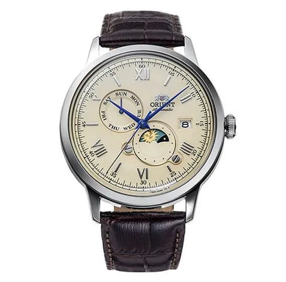 Orient RA-AK0803Y Mechanical Classic 41.5mm Leather Strap Men's Watch