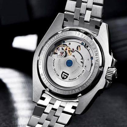Pagani Design PD1662 - Coke Black Dial Automatic Stainless Steel Men's Watch