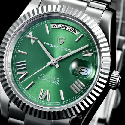Pagani Design PD1752 - Green Dial Automatic Stainless Steel Men's Watch