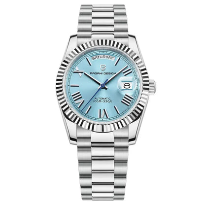 Pagani Design PD1752 - Turqoise Dial Automatic Stainless Steel Men's Watch