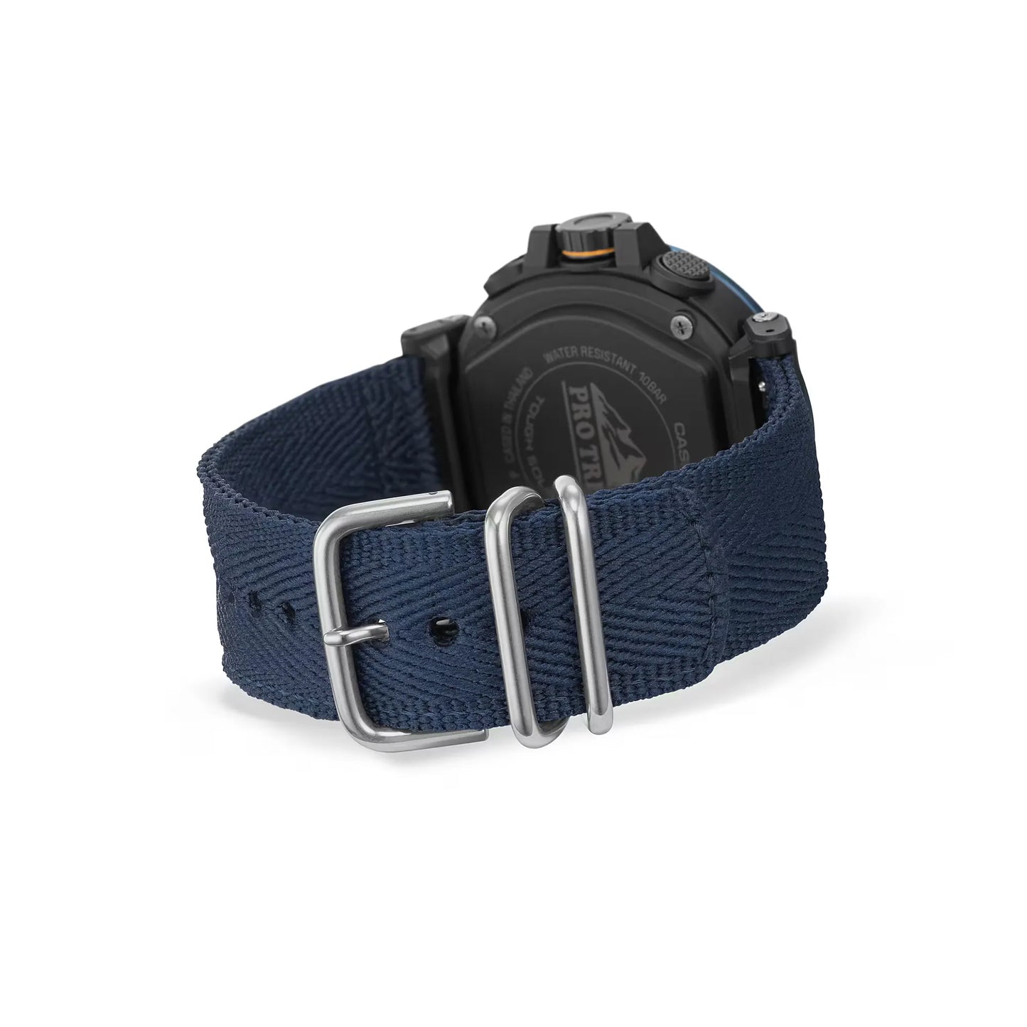 Casio- Pro Trek Climber Line PRG-601YB-2DR Blue Dial 51.5mm Recycled Fabric Strap Men's Watch