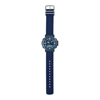 Casio- Pro Trek Climber Line PRG-601YB-2DR Blue Dial 51.5mm Recycled Fabric Strap Men's Watch