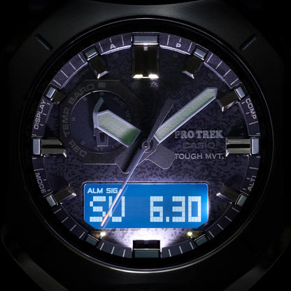Casio Pro Trek Climber Line PRW-6900YB-3DR Black Dial Green CORDURA Strap Men's Watch