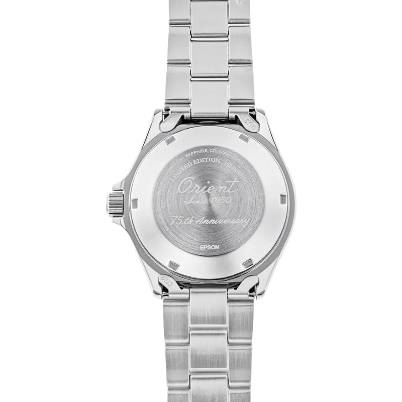 Orient -Sports Automatic RA-AA0823L39B 75th Anniversary Kamasu with Blue Dial 41.8mm Stainless Steel Men's Watch detail view