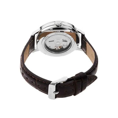 Orient RA-AC0J06S Automatic White Dial 42.4mm Leather Strap Men's Watch