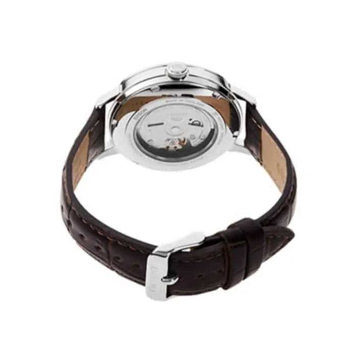 Orient RA-AC0J06S Automatic White Dial 42.4mm Leather Strap Men's Watch detail view