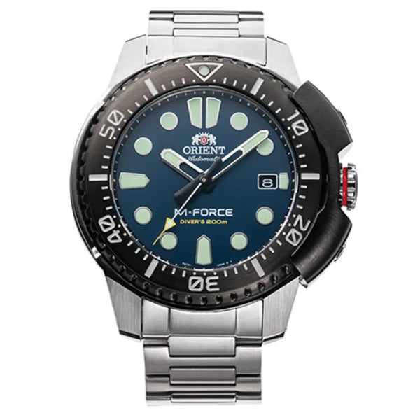 Orient M-Force Automatic RA-AC0L07L00B Blue Dial 47mm Stainless Steel Men's Watch