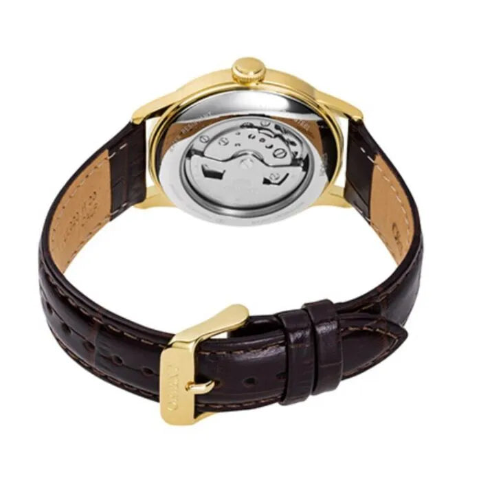 Orient RA-AC0M01S Bambino Automatic 38mm Leather Strap Men's Watch detail view