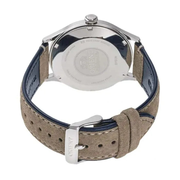 Orient RA-AC0P02L Bambino Automatic 42mm Leather Strap Men's Watch detail view
