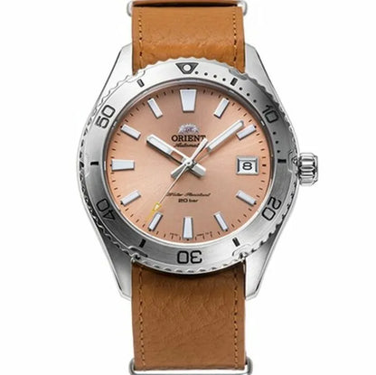 Orient RA-AC0Q05P Mako 40 Diver's Automatic Leather Strap Men's Watch