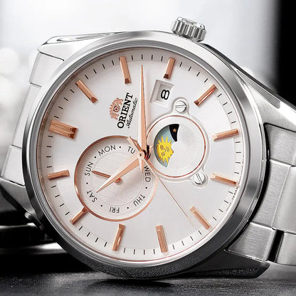 Orient RA-AK0306S Automatic Sun & Moon 42mm Stainless Steel Men's Watch