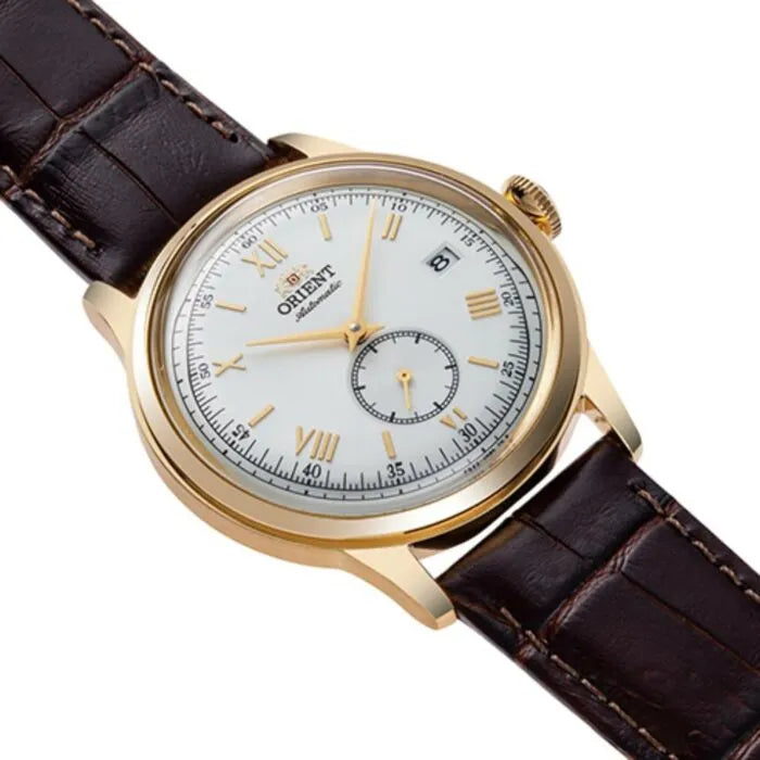 Orient RA-AP0106S Bambino Automatic 38mm Leather Strap Men's Watch detail view