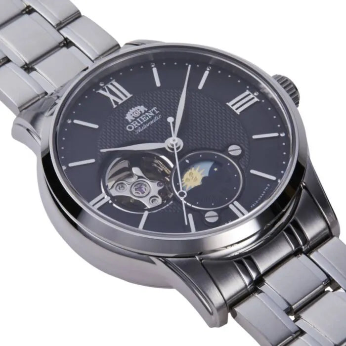 Orient RA-AS0008B Automatic Sun & Moon 42mm Stainless Steel Men's Watch detail view