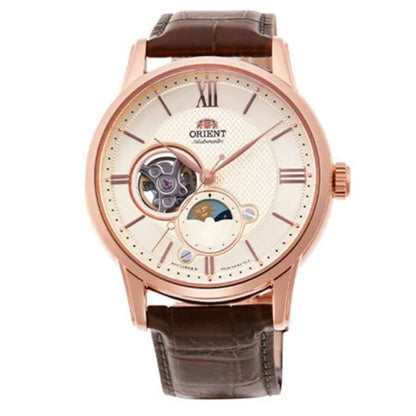 Orient RA-AS0009S Automatic Sun & Moon 42mm Leather Strap Men's Watch