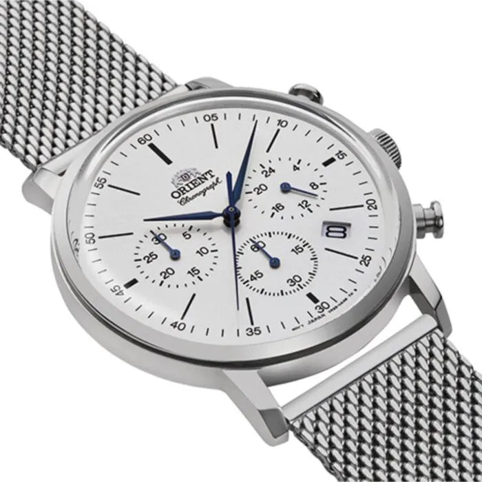Orient RA-KV0402S Chronograph White Dial Stainless Steel Men's Watch