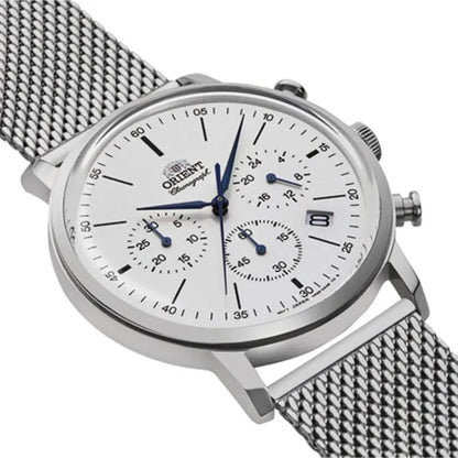 Orient RA-KV0402S Chronograph White Dial Stainless Steel Men's Watch