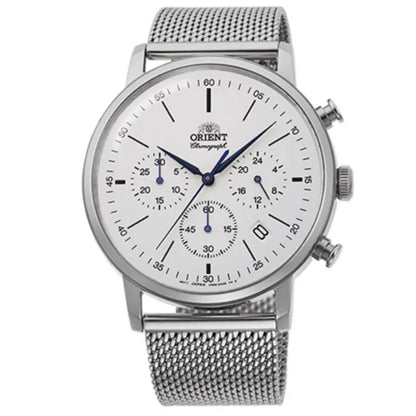 Orient RA-KV0402S Chronograph White Dial Stainless Steel Men's Watch
