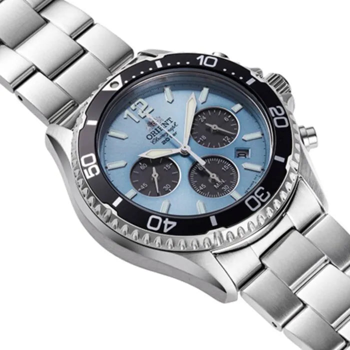 Orient RA-TX0206L Chronograph Solar 42.8mm Stainless Steel Men's Watch detail view