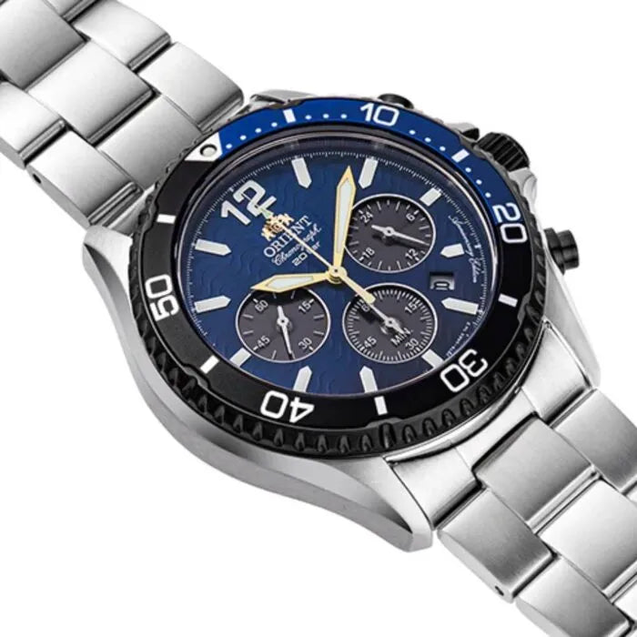 Orient RA-TX0208L Chronograph Solar 42.8mm Stainless Steel Limited Edition Men's Watch detail view