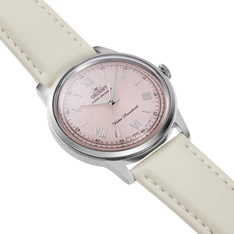 Orient Classic Quartz RA-WK0005P10B Pink Dial 38.4mm Leather Strap Ladies Watch detail view