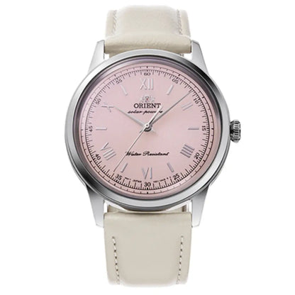 Orient Classic Quartz RA-WK0005P10B Pink Dial 38.4mm Leather Strap Ladies Watch