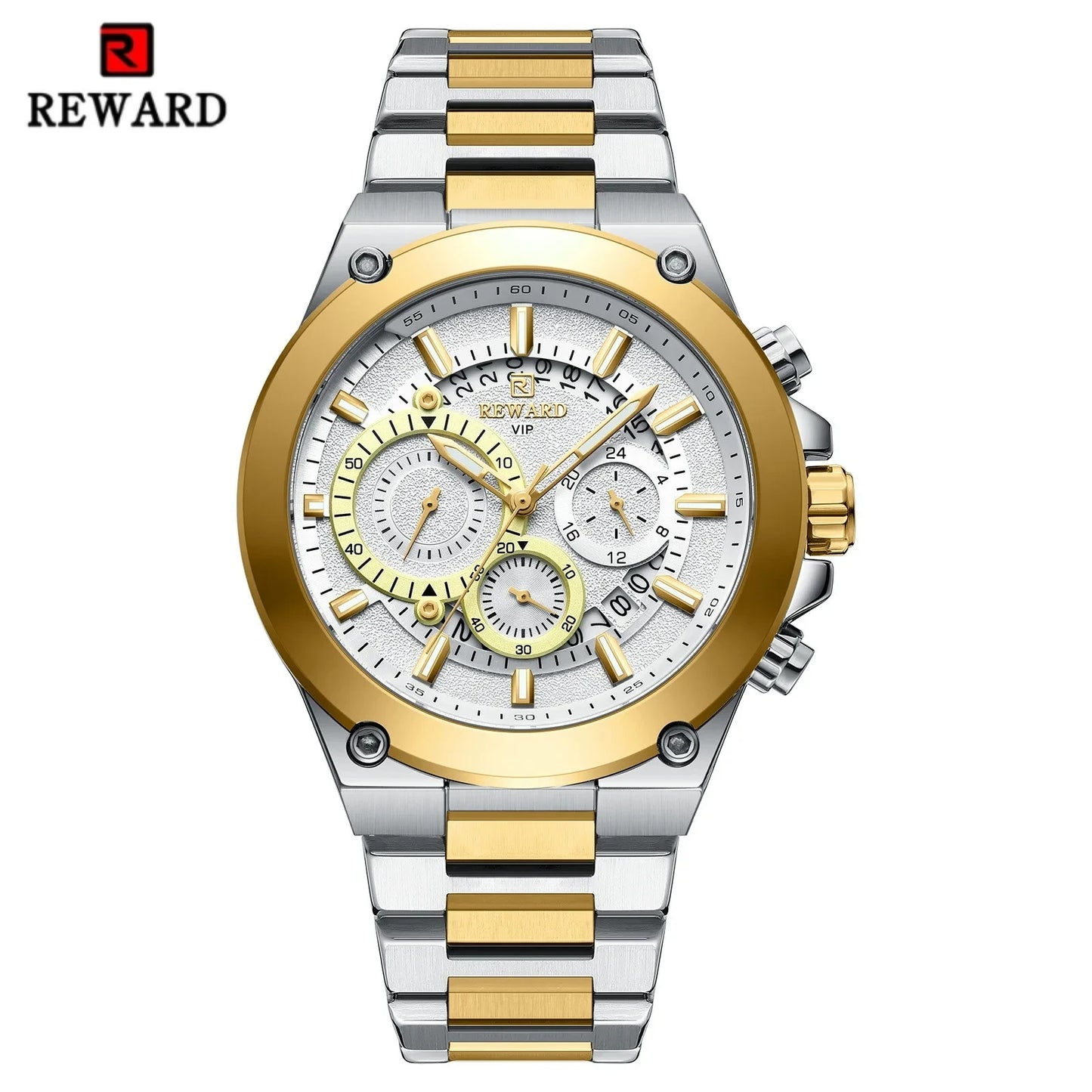 Bold & Refined – REWARD RD812259M Steel Chronograph Watch
