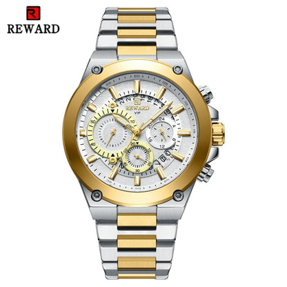 Bold & Refined – REWARD RD812259M Steel Chronograph Watch