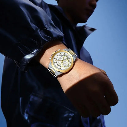Bold & Refined – REWARD RD812259M Steel Chronograph Watch