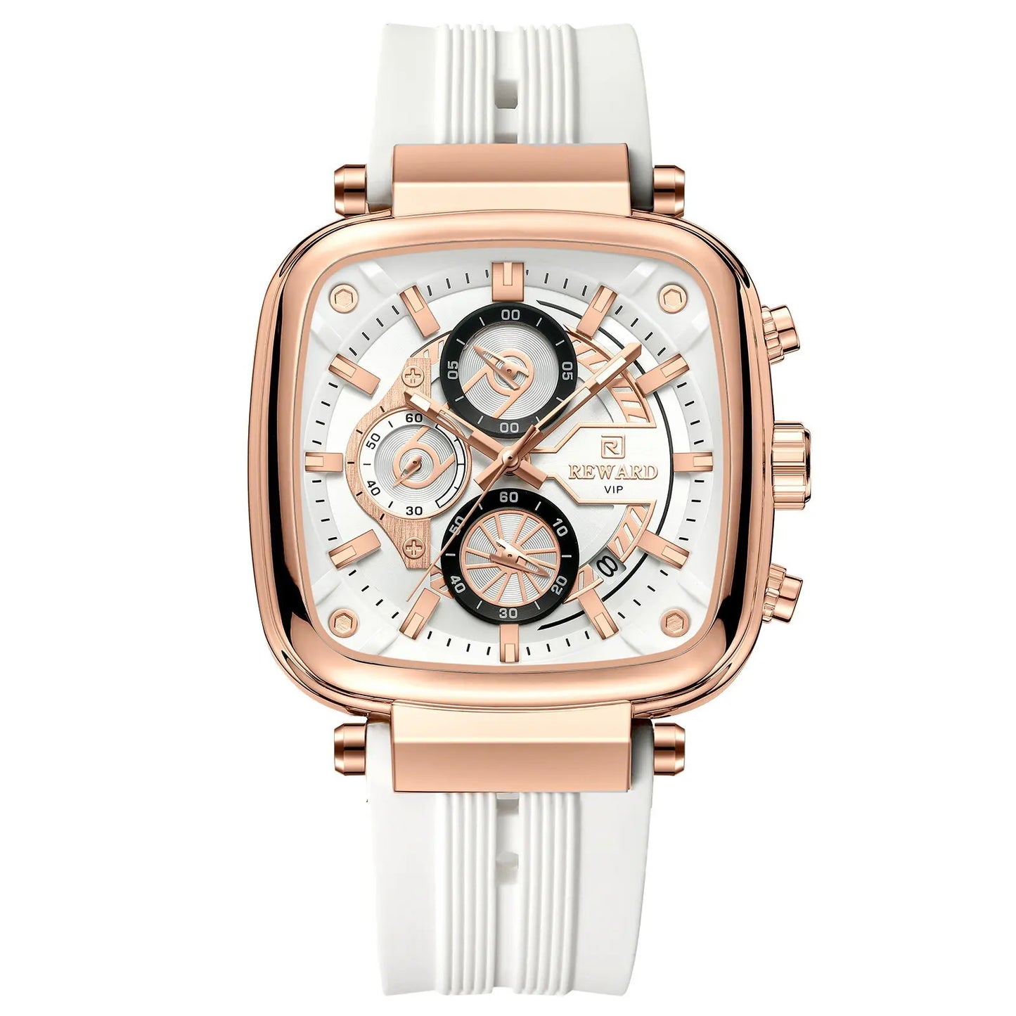 Hot Seller: REWARD RD831509M Square Chronograph Watch – Waterproof & Durable