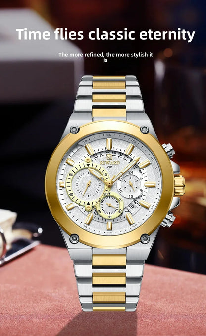 Bold & Refined – REWARD RD812259M Steel Chronograph Watch