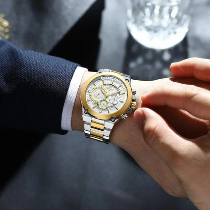 Bold & Refined – REWARD RD812259M Steel Chronograph Watch