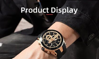 Premium & Trendy Men's Sport Chronograph Watch with Box