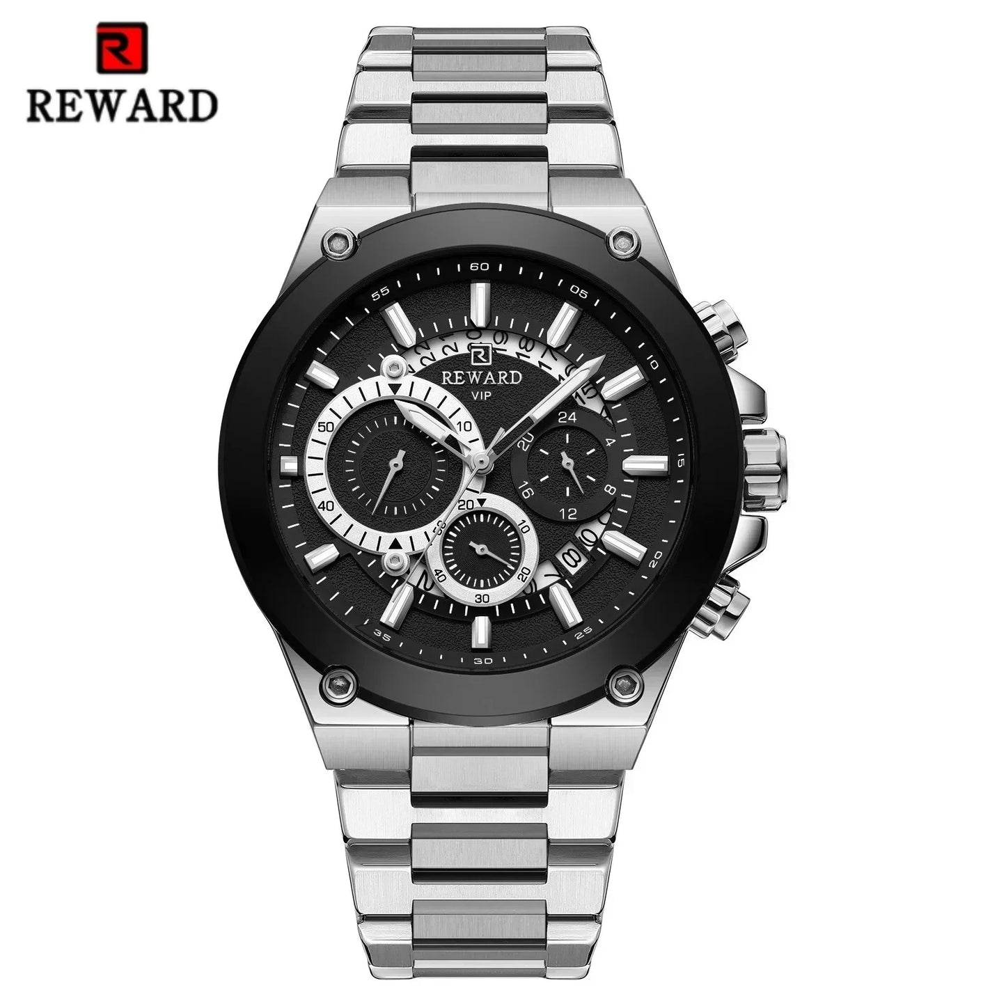 Bold & Refined – REWARD RD812259M Steel Chronograph Watch