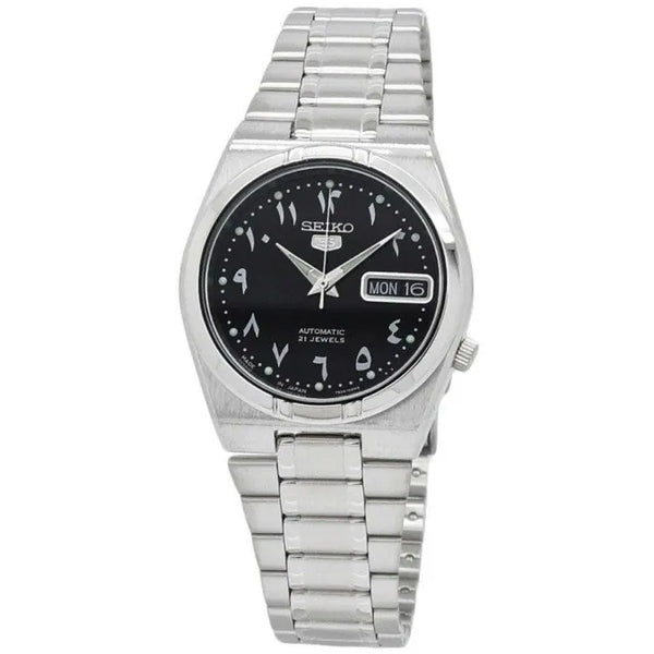 Seiko 5 SNK063J5 21 Jewels Automatic Arabic Black Dial 34mm Stainless Steel Men's Watch