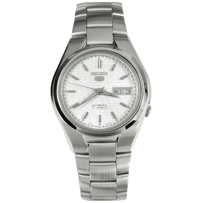 Seiko 5 SNK601K1 Automatic White Dial 37mm Stainless Steel Men's Watch