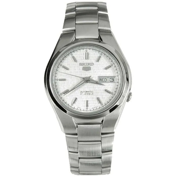 Seiko 5 SNK601K1 Automatic White Dial 37mm Stainless Steel Men's Watch