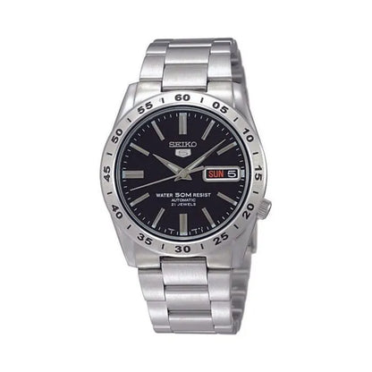 Seiko 5 SNKE01J1 Automatic Black Dial Stainless Steel Men's Watch