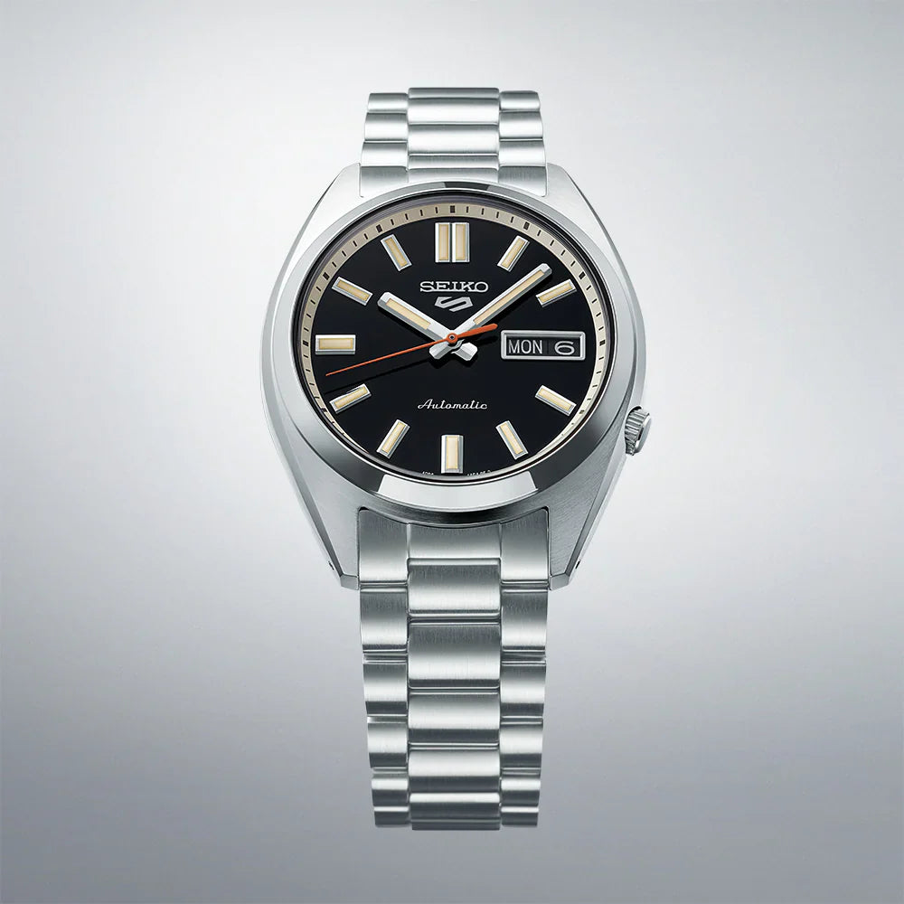 Seiko 5 Sports Series SRPK89K1  Automatic Watch Black Dial 37.4mm Stainless Steel Men's Watch
