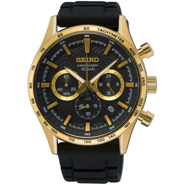 Seiko SSB446P1 Chronograph Quartz Rubber Strap Men's Watch