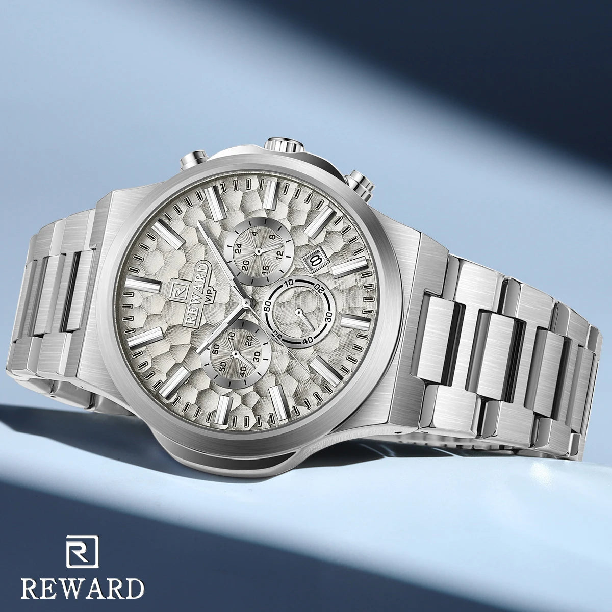 Hot Seller: REWARD Blue Men’s Quartz Sport Watch with Box