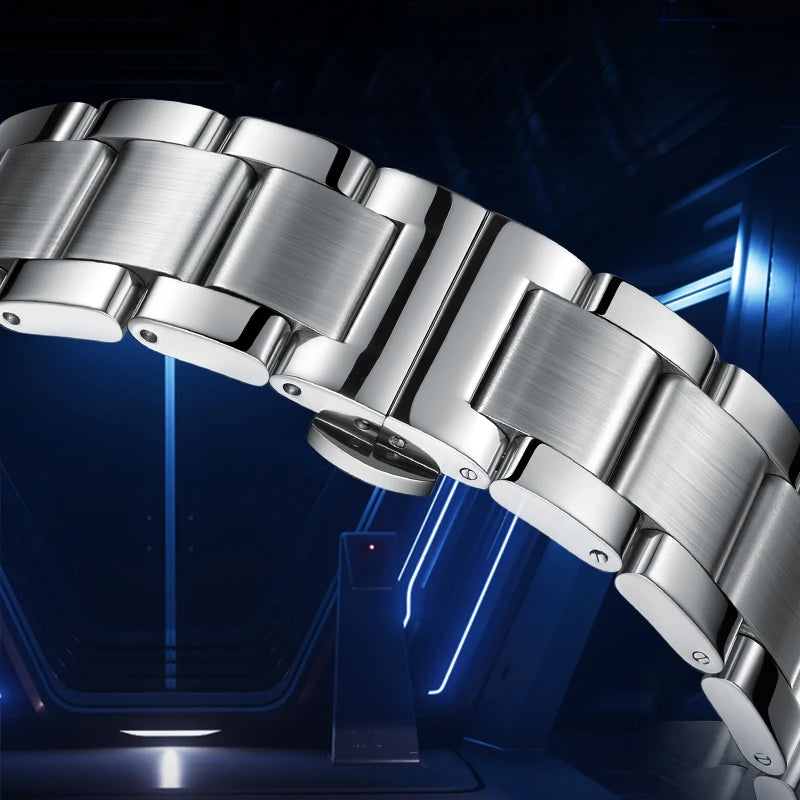 Mark Fairwhale 6960 Automatic Mechanical Watch – Skeleton Design, Waterproof & Luminous