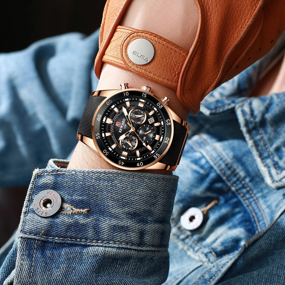 Power on Your Wrist – REWARD Oversized Luxury Sports Watch