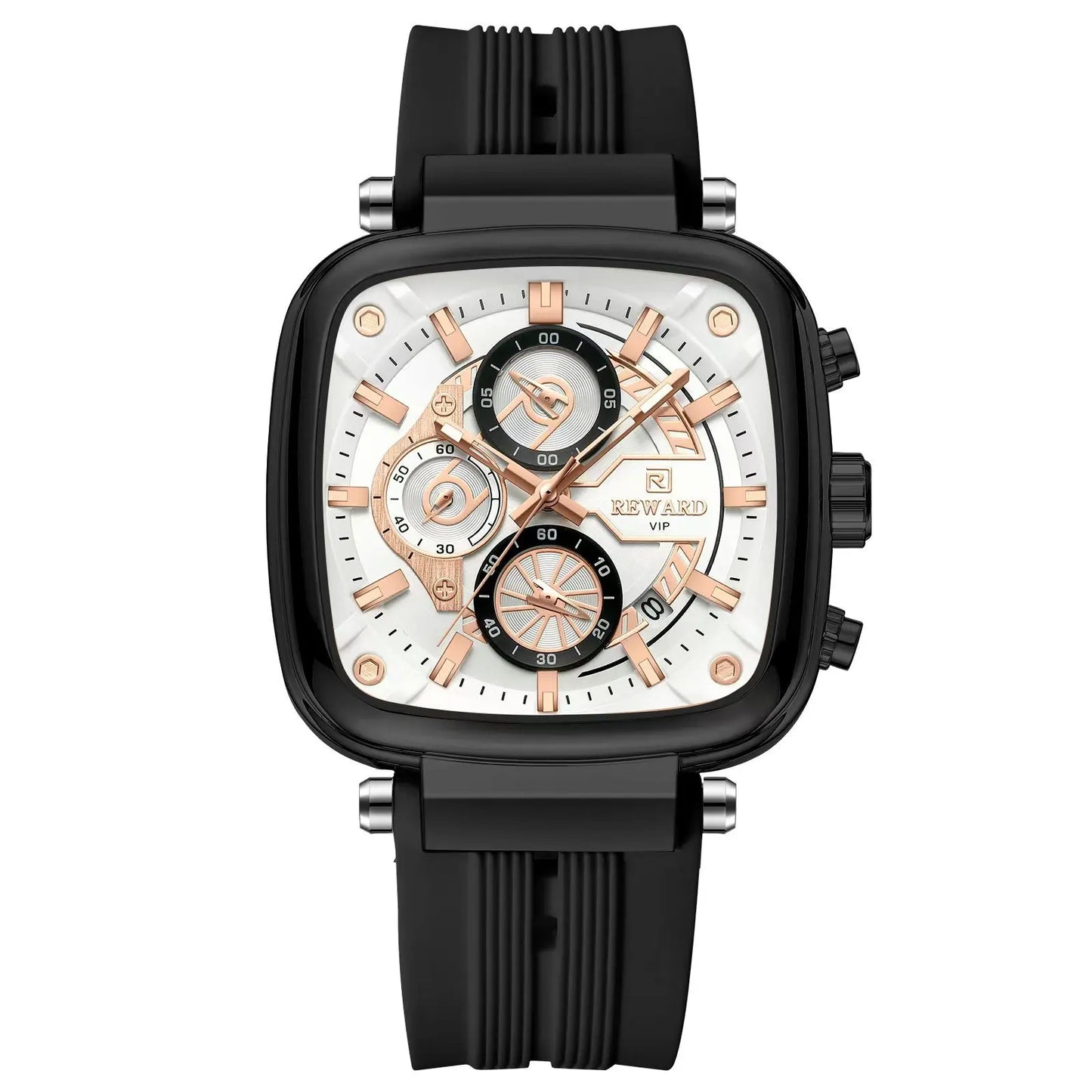 Hot Seller: REWARD RD831509M Square Chronograph Watch – Waterproof & Durable