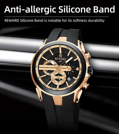 Premium & Trendy Men's Sport Chronograph Watch with Box