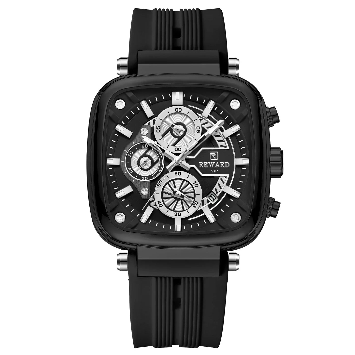 Hot Seller: REWARD RD831509M Square Chronograph Watch – Waterproof & Durable