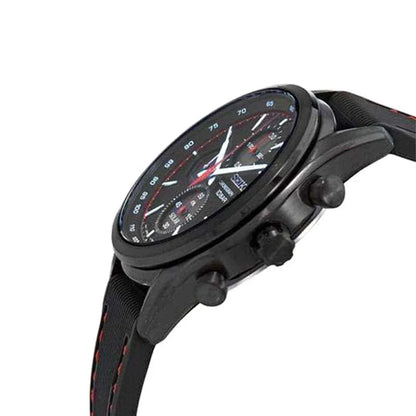Seiko SSC777P1 Macchina Sportiva Solar Chronograph Black Dial Silicone Strap Men's Watch