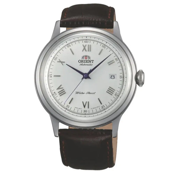 Orient Bambino Version 2 Automatic TAC00009W0 White Dial Leather Strap Men's Watch